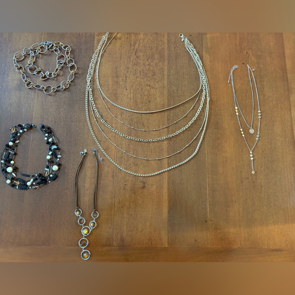 Lia Sophia Elegant Gold and Silver Necklace Collection